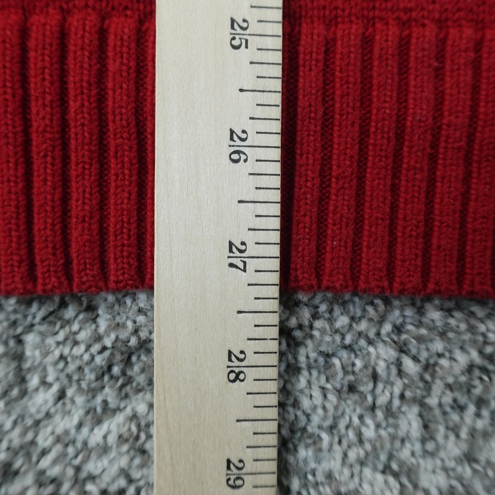 VTG Polo Ralph Lauren Sweater Mens 3XB Red Pony Logo 1/4 Zip Mock Neck Pullover - Picture 8 of 9